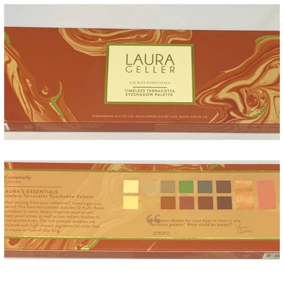 NWT Laura Geller Laura's Essentials Timeless Terracotta Eyeshadow Blush Palette - Picture 6 of 9